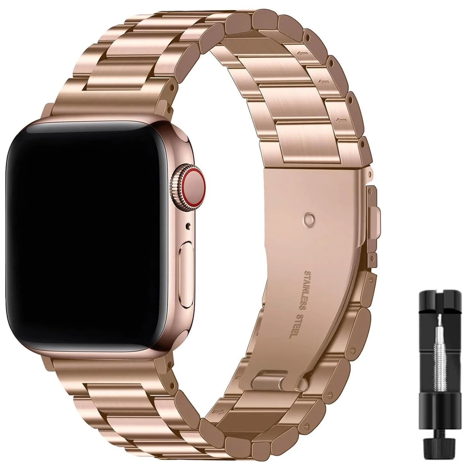 Bracelet Apple Watch Métal Étanche | Acier Inoxydable Sangle Ultra 49mm / 45mm