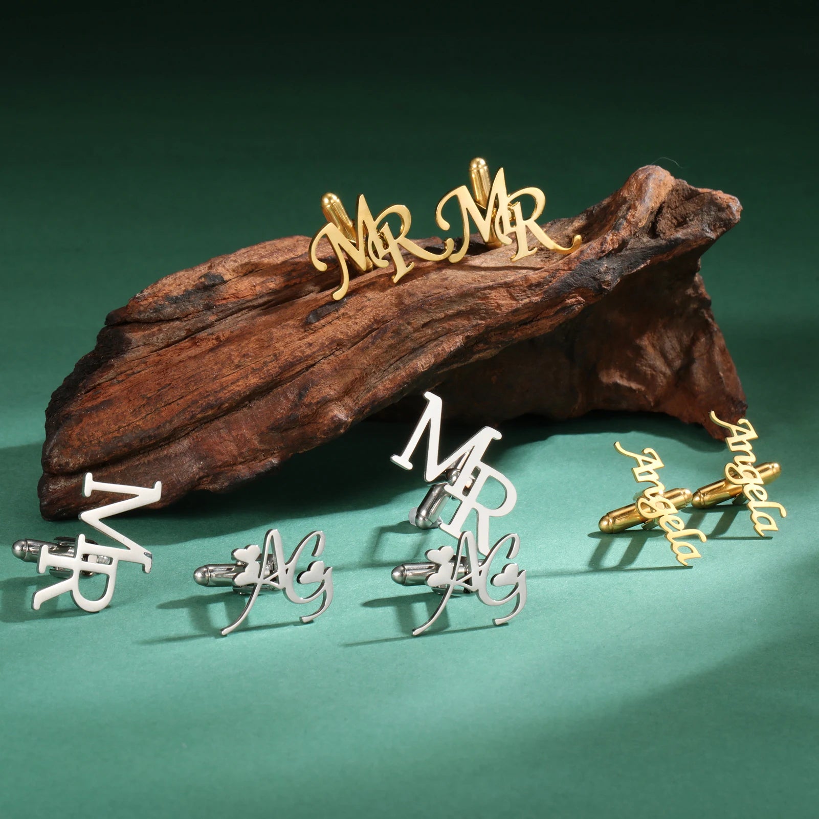 Boutons de Manchette Signature – Acier Inox & Gravure Personnalisée