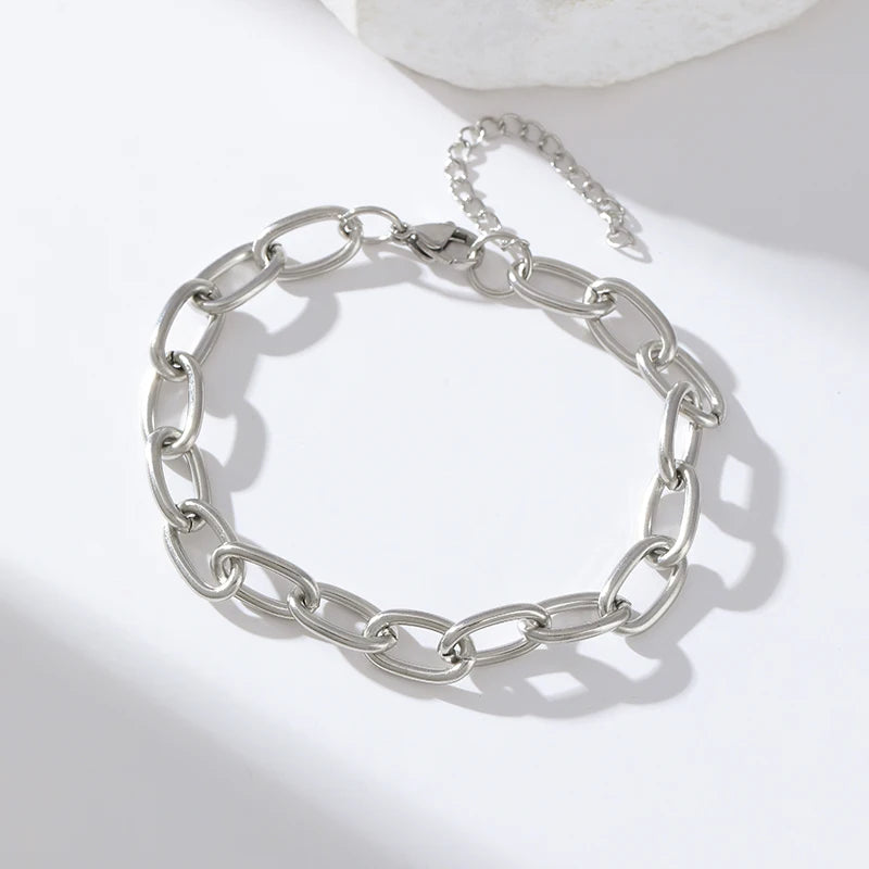 Bracelet à Perles 316L Femme – Chaîne Étanche Acier Inoxydable Qui Ne Noircit Pas