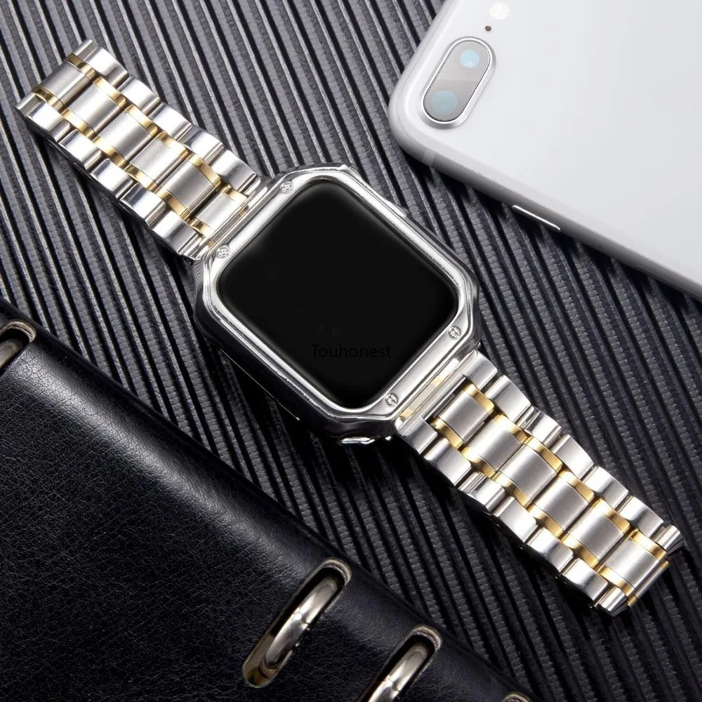 Bracelet Apple Watch Métal Étanche | Acier Inoxydable Sangle Ultra 49mm / 45mm