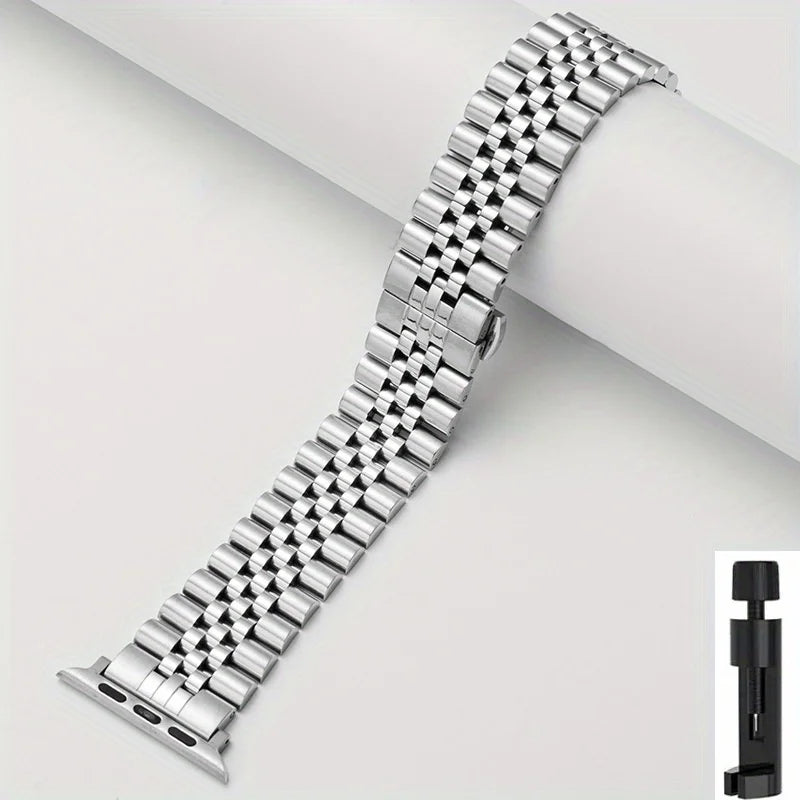 Bracelet Apple Watch Métal Étanche | Acier Inoxydable Sangle Ultra 49mm / 45mm