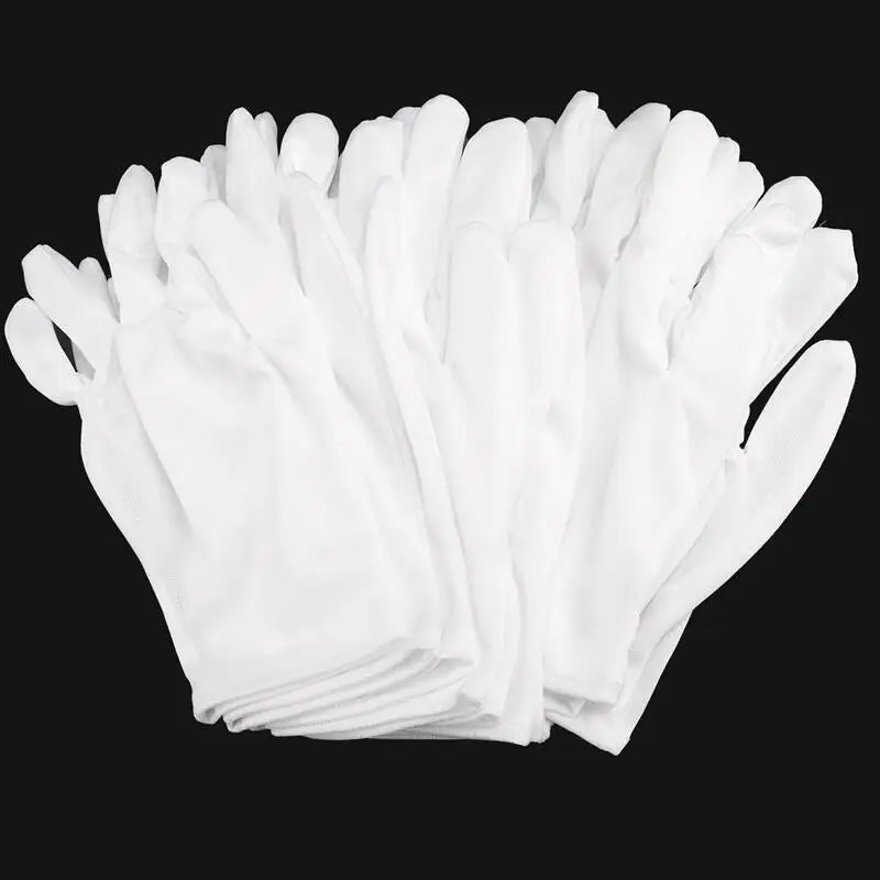 Gants d'Inspection "Expert" - 100% Coton (Lot de 12 Paires)