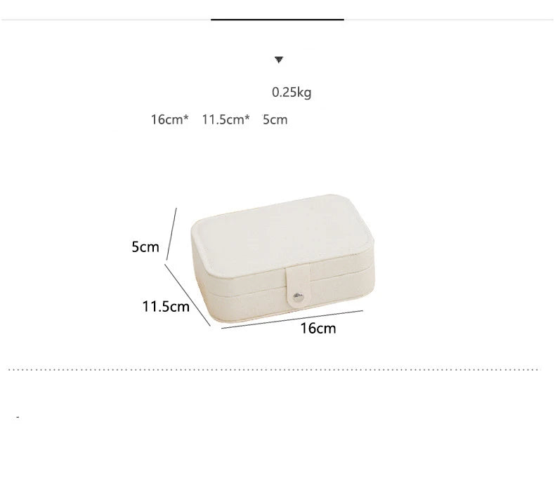 Boîte à Bijoux de Voyage "Jet-Set" - Organisateur Cuir Portable | SilverProtect