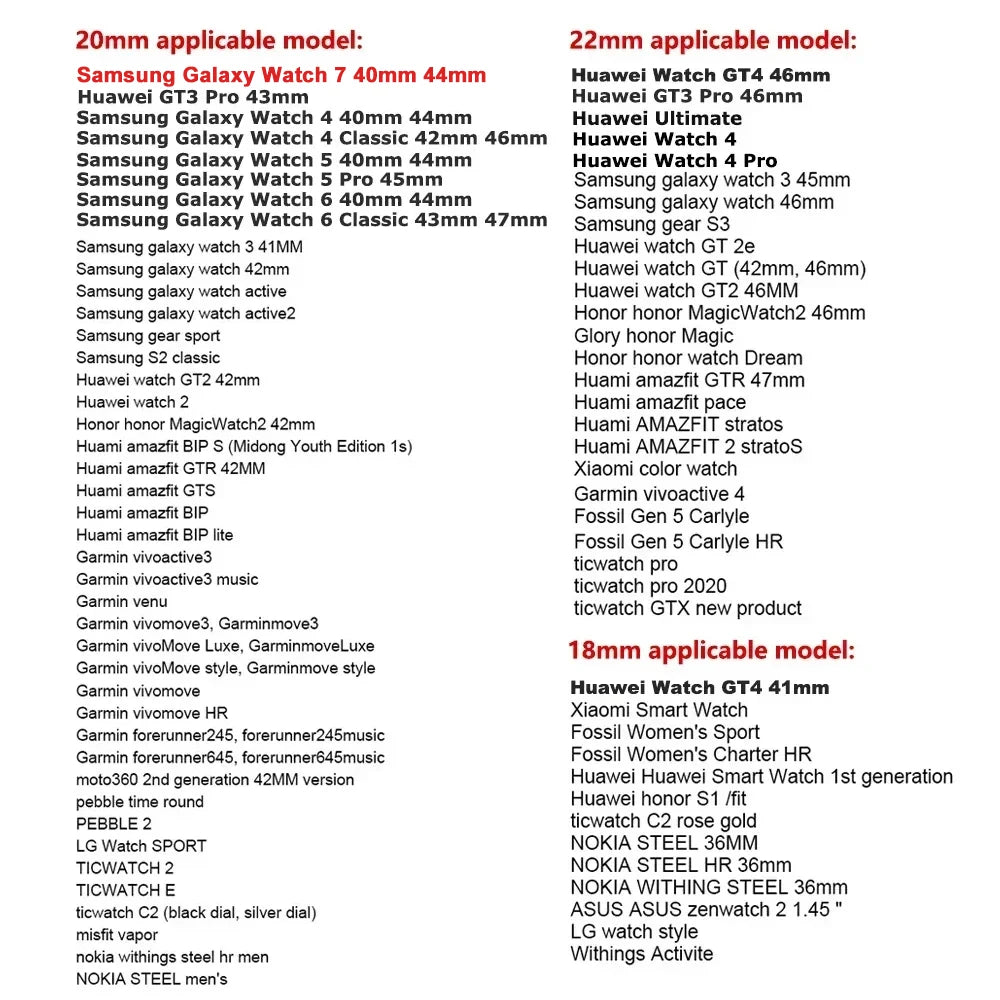 Bracelet en Acier Inoxydable Premium pour Samsung Galaxy Watch (7, 6, 5, 4 & Pro)