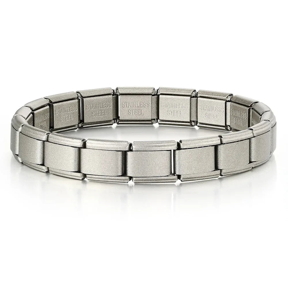 Bracelet à Maillons Modulaires 9mm | Acier Inoxydable Homme/Femme – Style Charm Italien