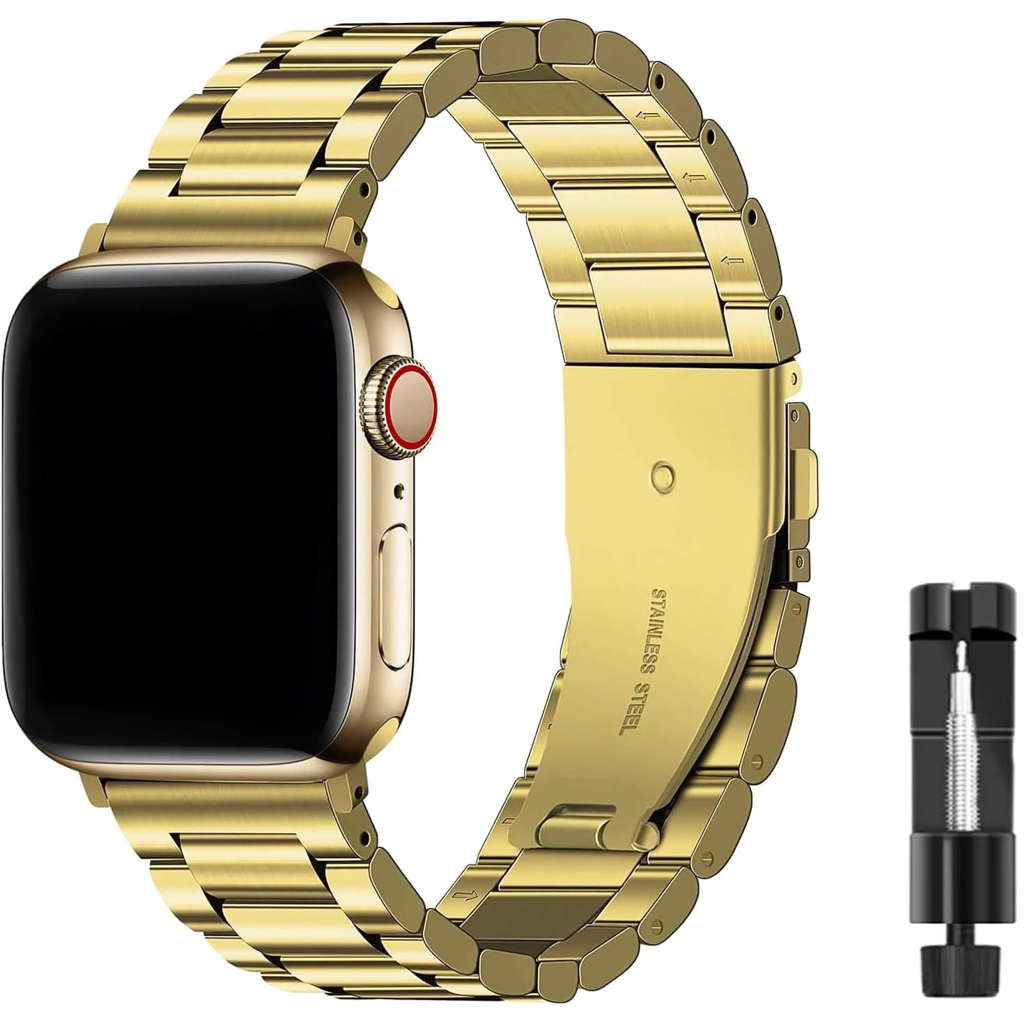 Bracelet Apple Watch Métal Étanche | Acier Inoxydable Sangle Ultra 49mm / 45mm