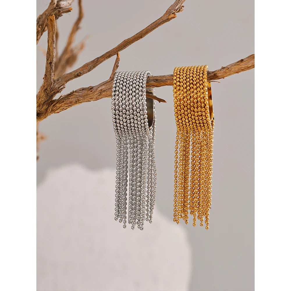 Bague Chaîne Réglable Acier Inoxydable | Statement Plaqué Or 18K PVD