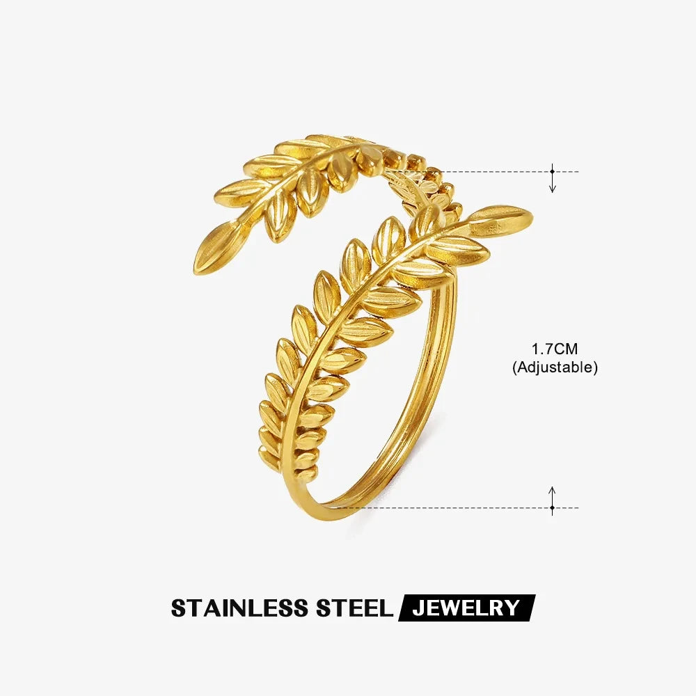 Bagues en acier inoxydable 316L pour femmes, couleur or réglable, petite étoile ouverte, bijoux féminins, cadeaux de mariage, nouvelle tendance