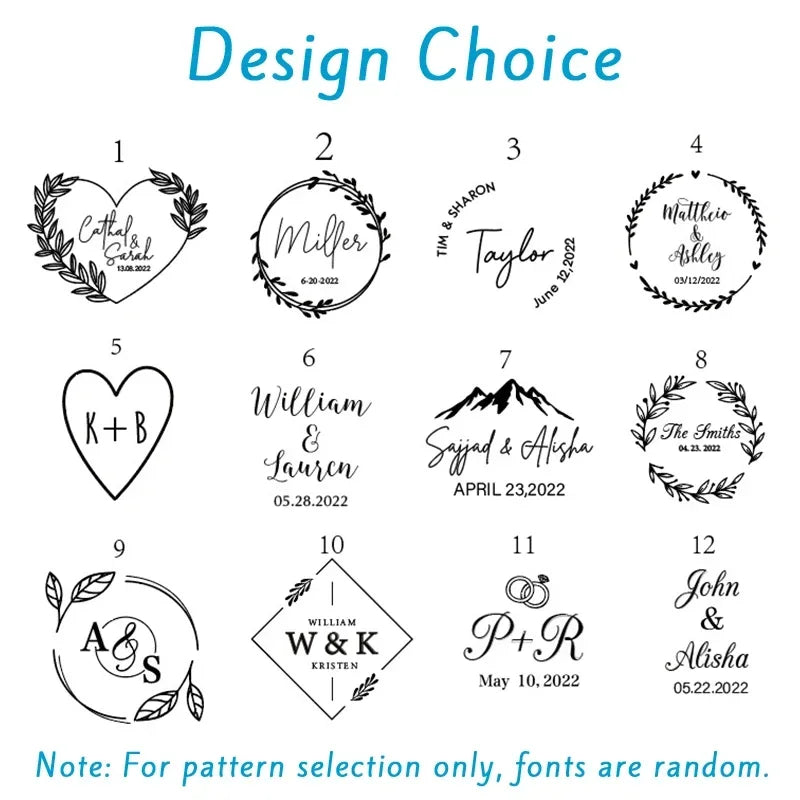 Boîte à Bagues en Bois Personnalisée - Gravure Noms & Date