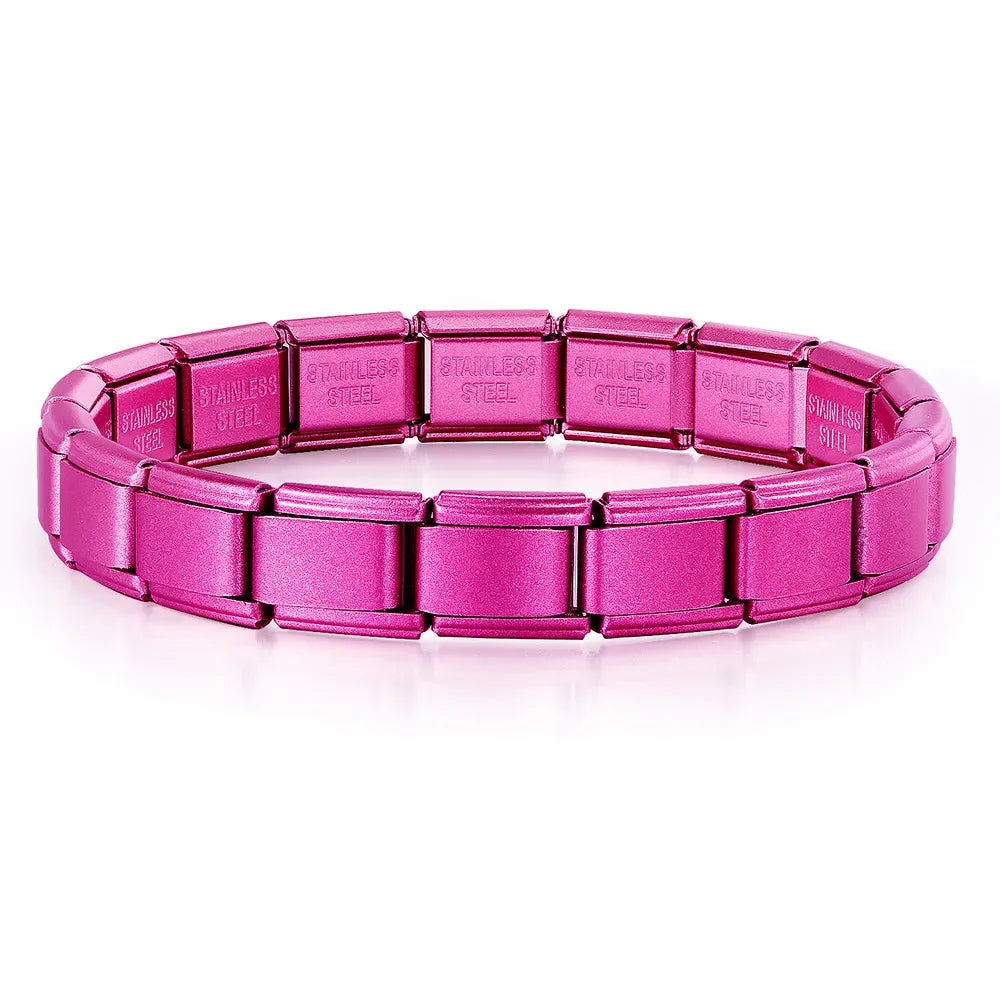 Bracelet à Maillons Modulaires 9mm | Acier Inoxydable Homme/Femme – Style Charm Italien