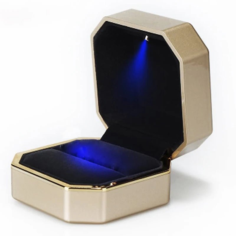 Écrin Luxueux à Bague LED Sécurisé - Protection Suprême pour Bagues de Fiançailles et Proposition Mémorable - SilverProtect - kit de nettoyage et polissage