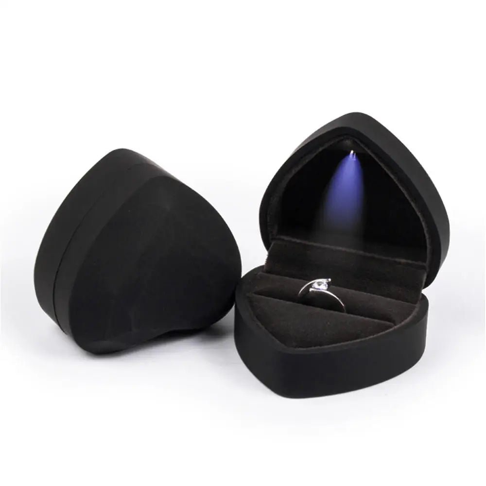Écrin Luxueux à Bague LED Sécurisé - Protection Suprême pour Bagues de Fiançailles et Proposition Mémorable - SilverProtect - kit de nettoyage et polissage